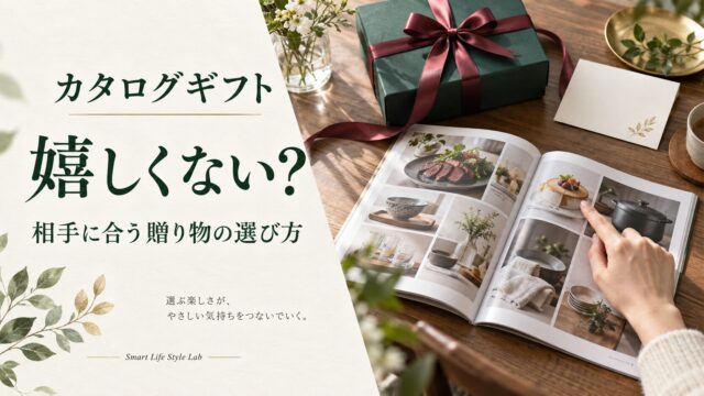 カタログギフトは嬉しくない？相手に合う贈り物の選び方。