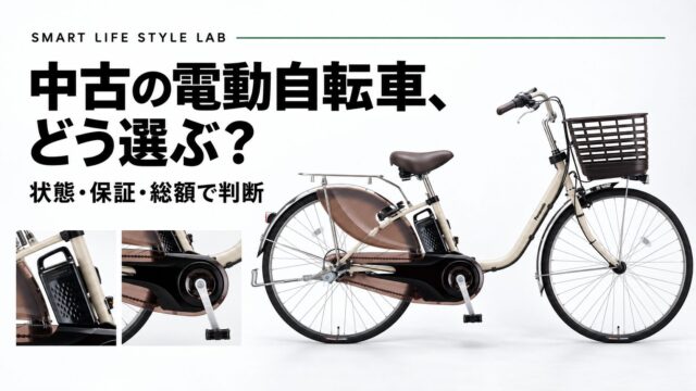 中古の電動自転車は状態・保証・総額で判断