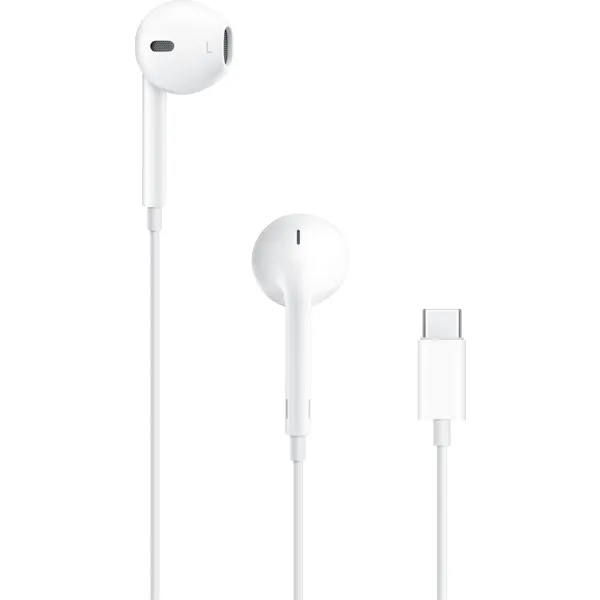 Apple EarPods USB-Cのイヤホン本体とUSB-Cプラグ