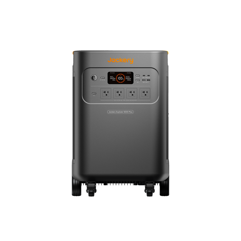 Jackery 5000 Plusの本体正面と出力部